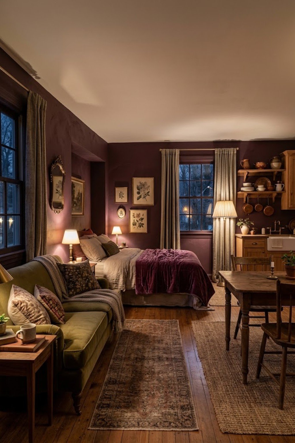Switch to warm white bulbs in a small studio apartment