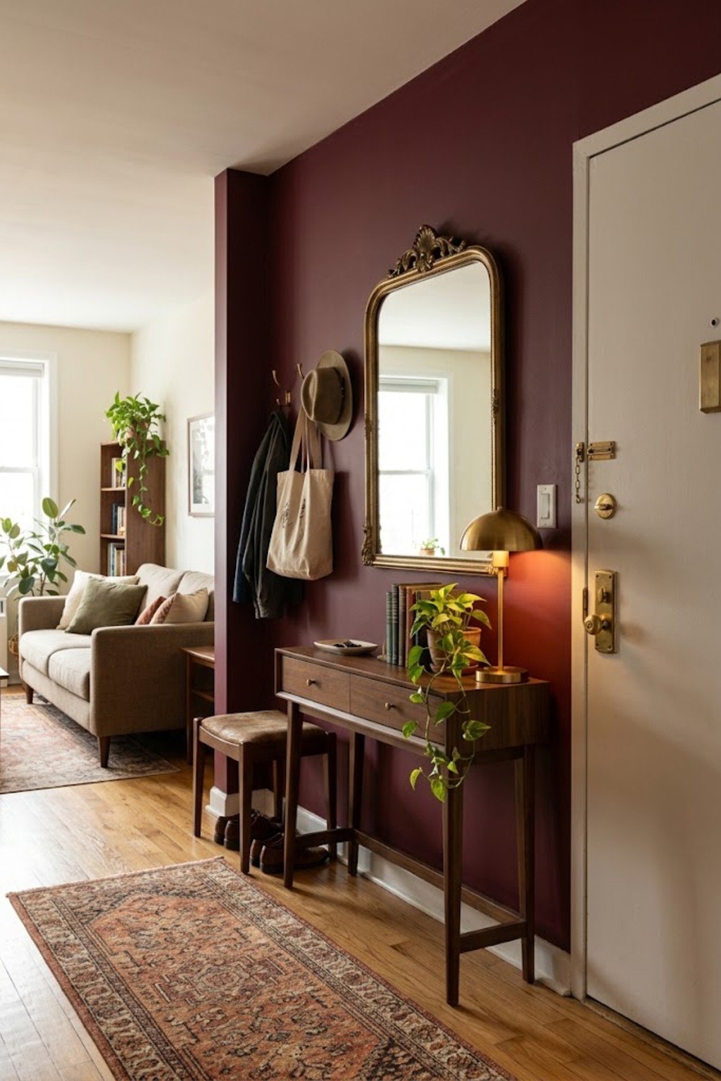 Styled apartment entryway – no entryway ideas