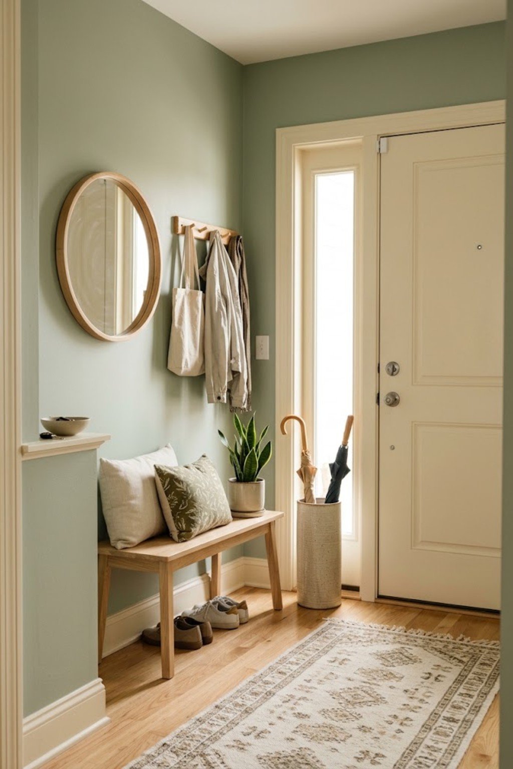 Place an umbrella stand in a small apartment entryway